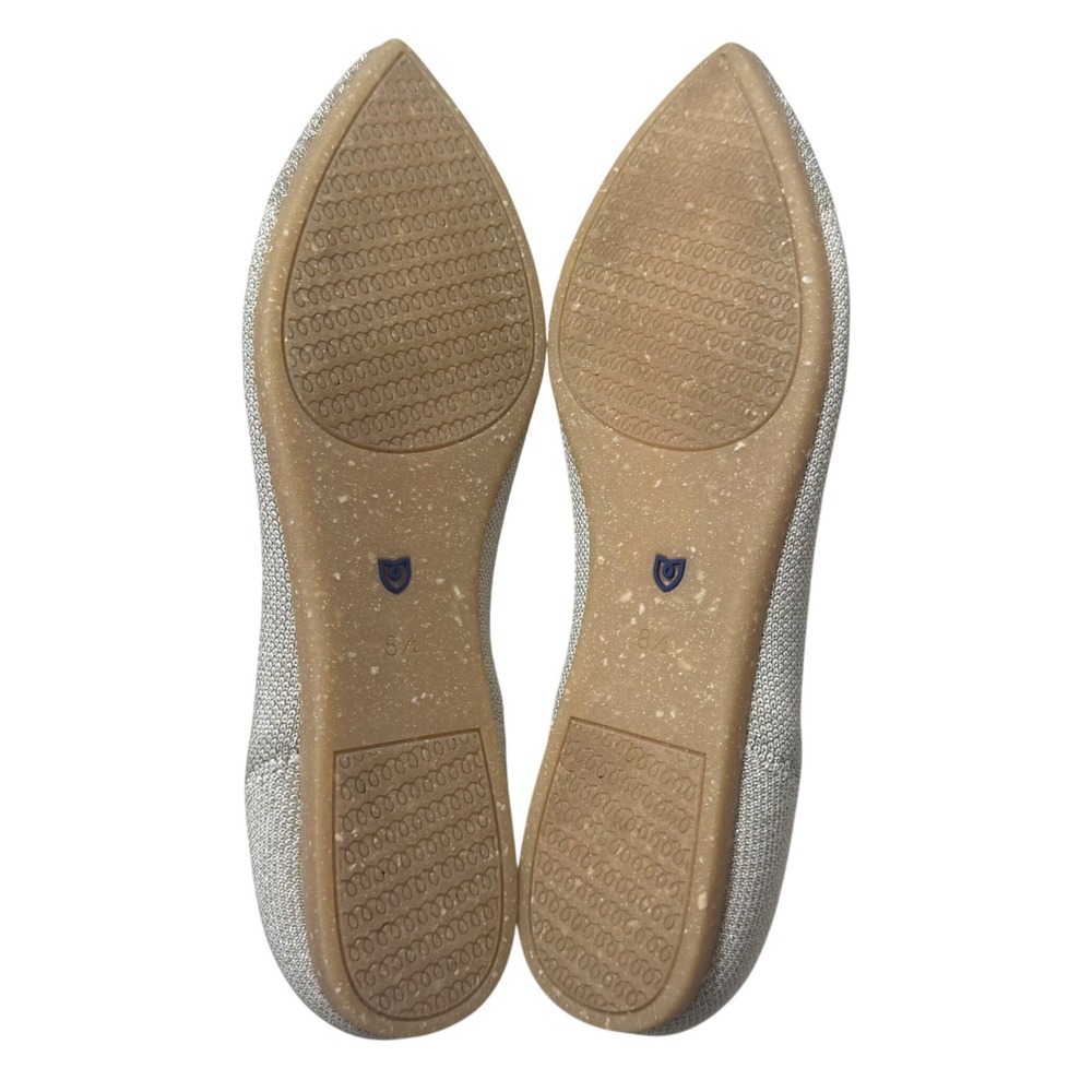 Rothy's The Point Flats Women 8.5 Diamond Metallic Gold Slip On Pointed Toe - Picture 7 of 13